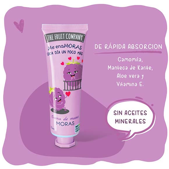 Hand cream tube with purple packaging on a matching purple background