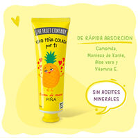 Pineapple-flavored toothpaste packaging with a yellow background