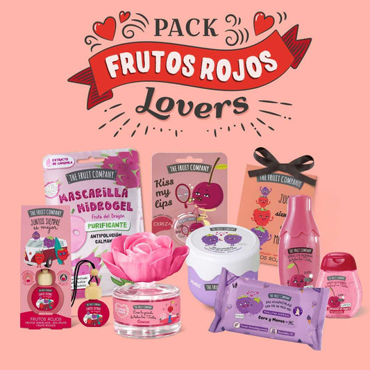 Red berry fruits beauty and home pack from the fruit company brand with a variate products