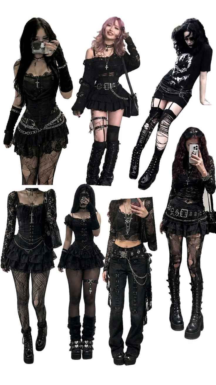 Gothic Thrifted Clothes Bundle