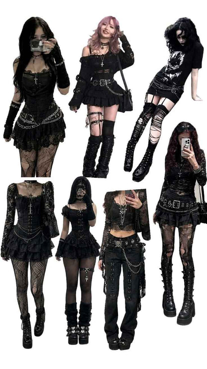 Gothic Thrifted Clothes Bundle
