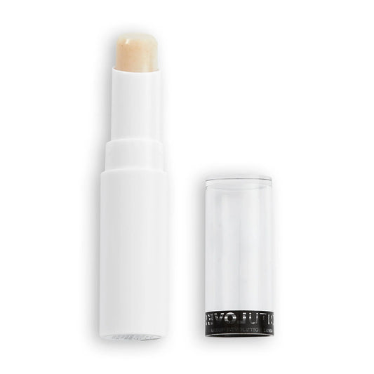 Makeup stick with cap on a white background