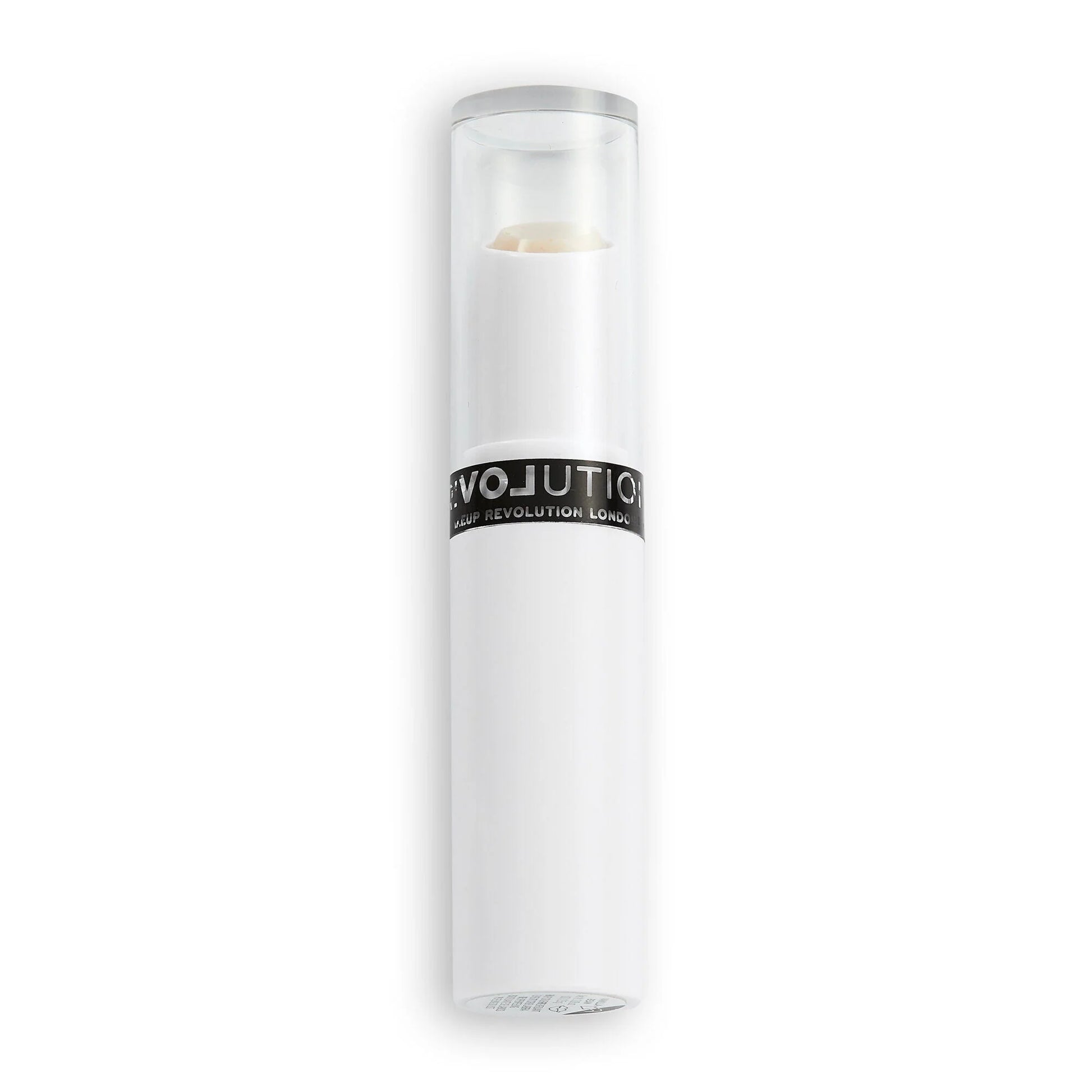 White cylindrical product with 'Revolution' branding on a white background