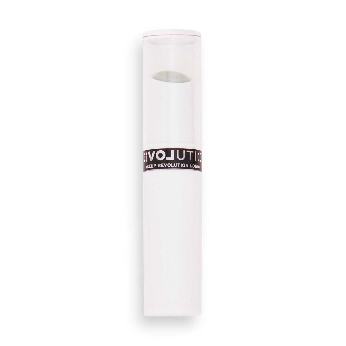 White cylindrical container with 'Revolution' branding on a white background