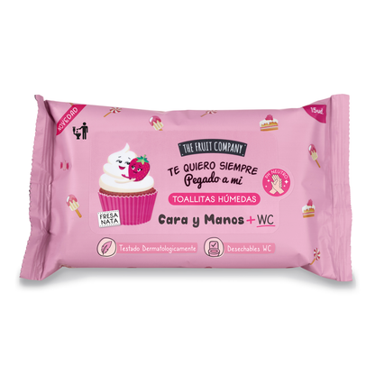 Strawberry & Cream Hands and Face Wipes